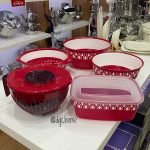 MONNA 5 PARÇA Plastik Mutfak Seti KIRMIZI