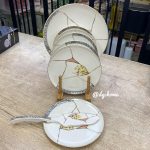 Acar Kintsugi Pembe 8 Parça Pasta Seti