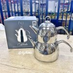 Paçi Aleda Çelik Kulplu Çaydanlık Takımı Orta Boy