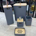 Acar Akrilik Kare Banyo Takımı Gri