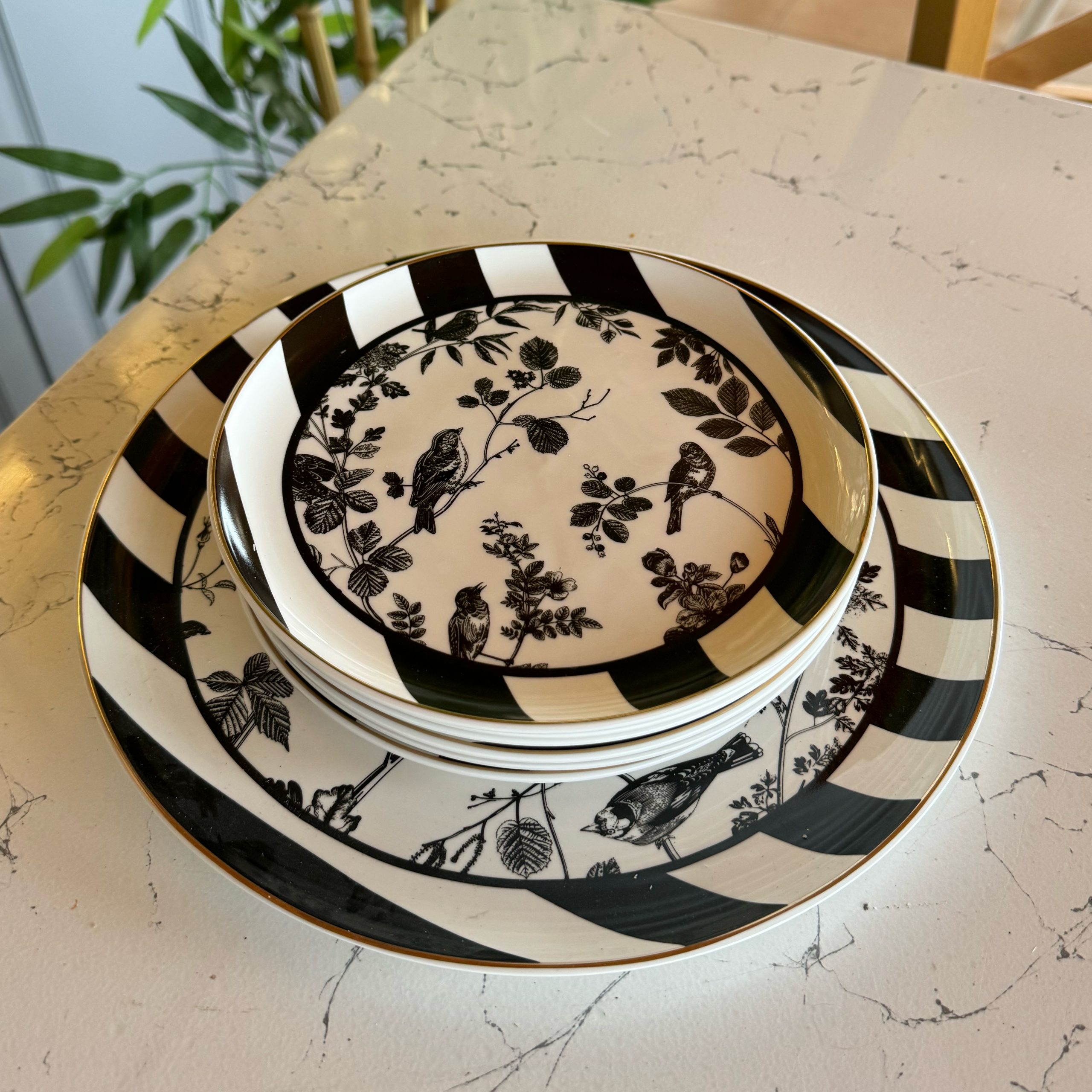 IMG_3382 Stella Kuşlu 7 Parça Pasta Seti - Görsel 1