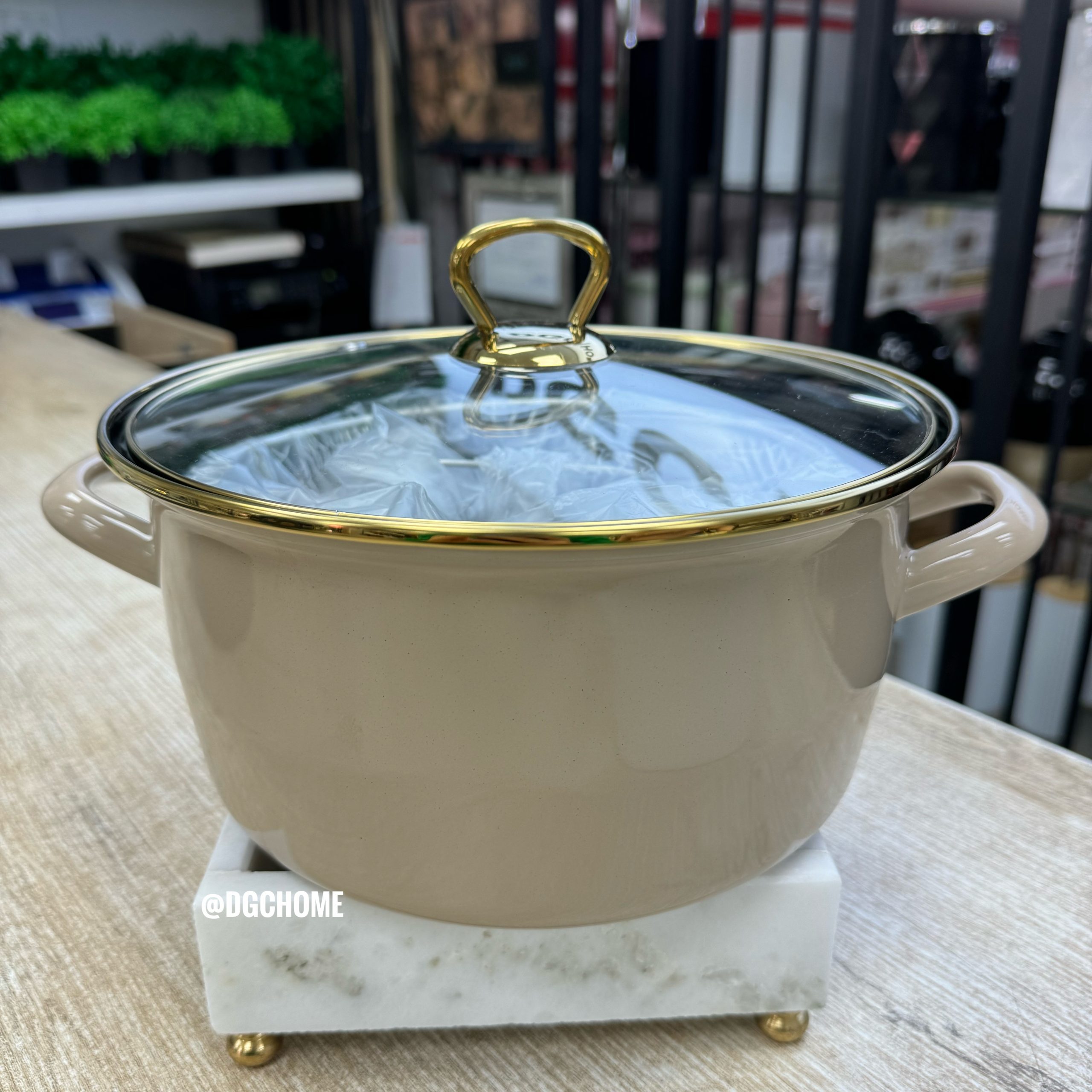 IMG_3815 24 cm Emaye Kızartma Tenceresi Toprak - Görsel 1