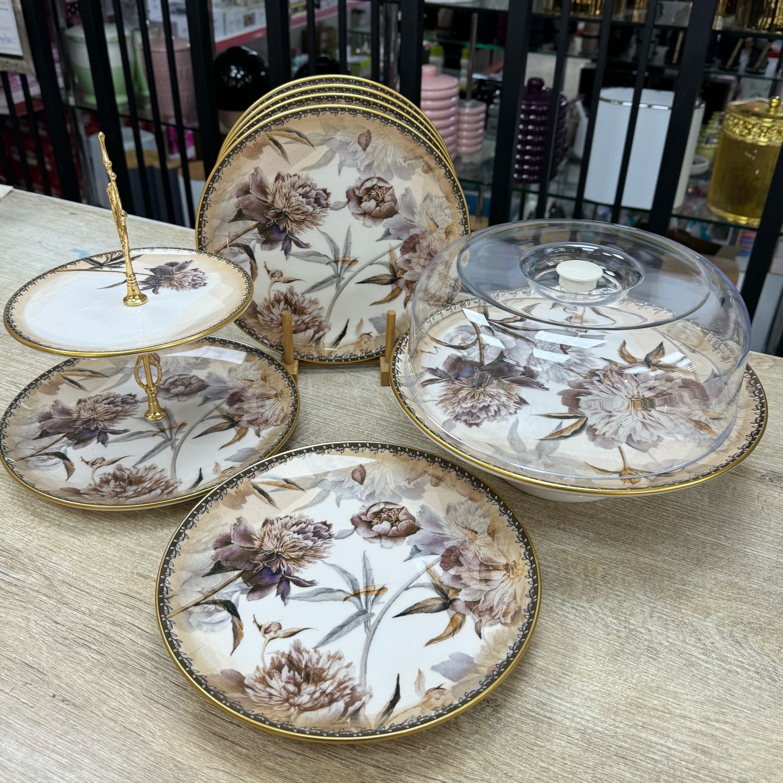 IMG_4770 Kahve Rose Kampanyalı Pasta İkram Seti - Görsel 1