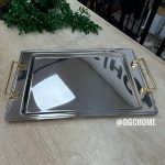 ARW ÇELİK GOLD KULPLU TEPSİ BÜYÜK BOY