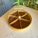 Bambu Bölmeli Yuvarlak İkramlık