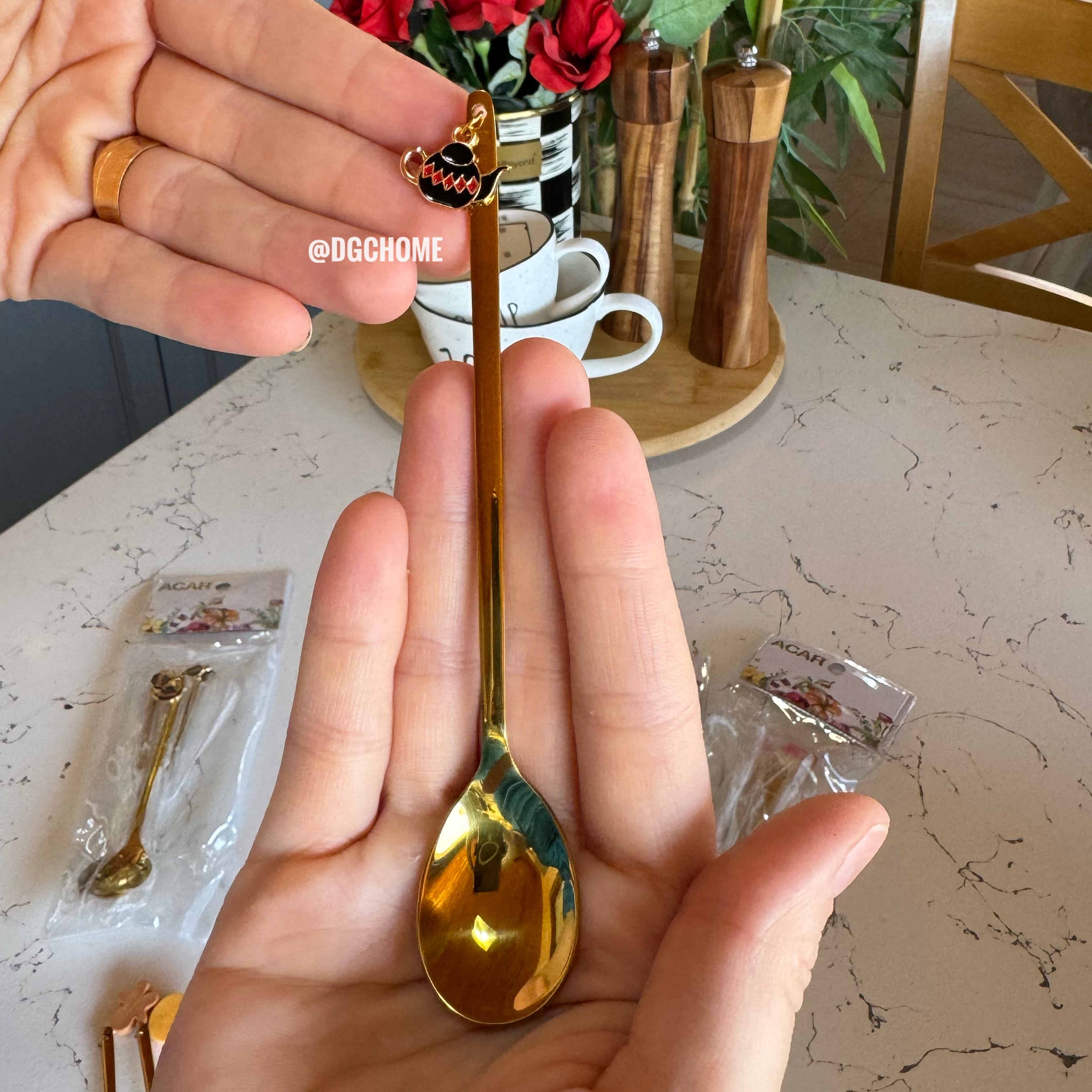 IMG_0386 6 Lı Nescafe Kaşığı Çaydanlık - Görsel 1