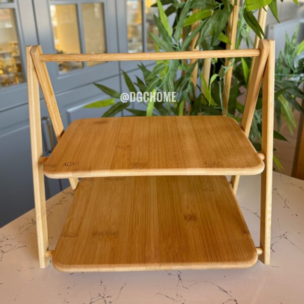 Bambu 2 Katlı Çok Amaçlı Raf