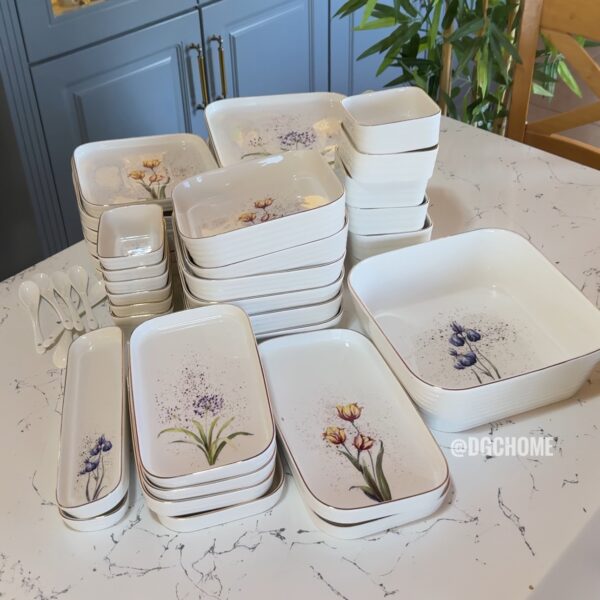 Leona 6 Kişilik 45 Parça Kahvaltı & Yemek Takımı