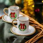 Dario 2 Kişilik Kurdele Kahve Fincanı Takımı