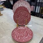 Tiffany 7 Parça Pasta Seti kırmızı