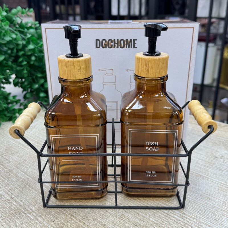 IMG_4641 Metal Standlı 2'li Sıvı Sabunluk - 500 ml - Görsel 1