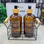 Metal Standlı 2'li Sıvı Sabunluk - 500 ml