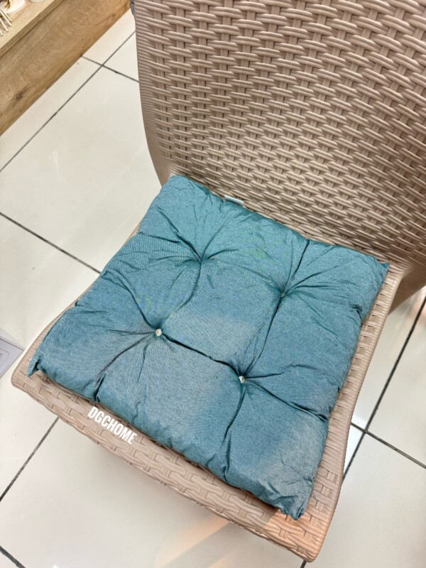 IMG_4810 6 lı Sandalye Minderi Yeşil - Görsel 1