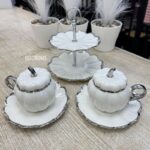 2 Kişilik Balkabağı İkramlı Türk Kahvesi Fincanı