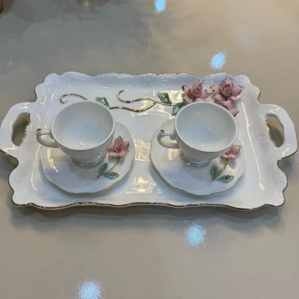 Avery 2 Kişilik Tepsili Türk Kahvesi Fincan Takımı