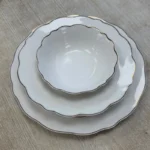 Gold Detaylı 24 Parça Yemek Takımı